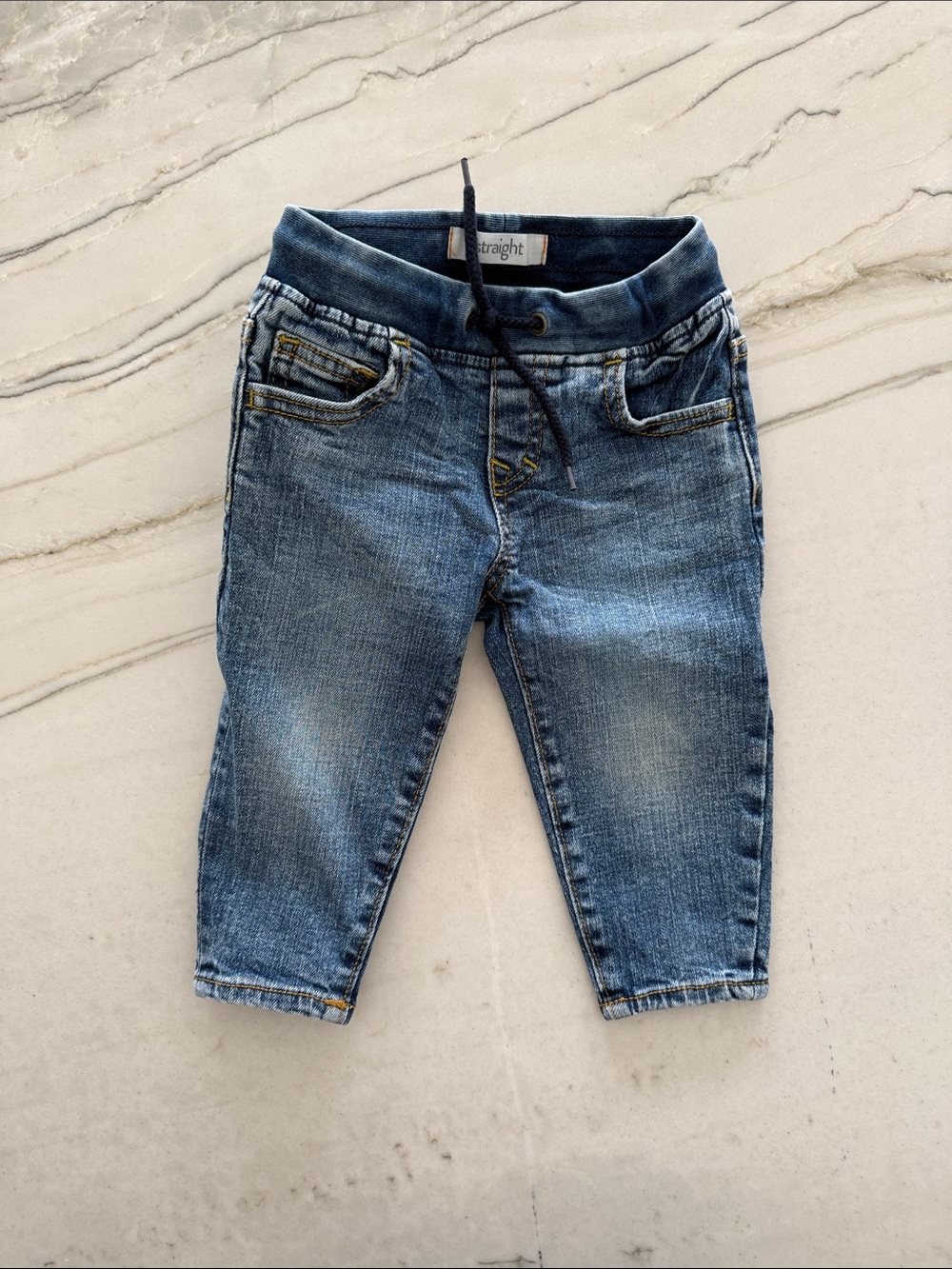 Toddler Denim Straight Pull-On Pants